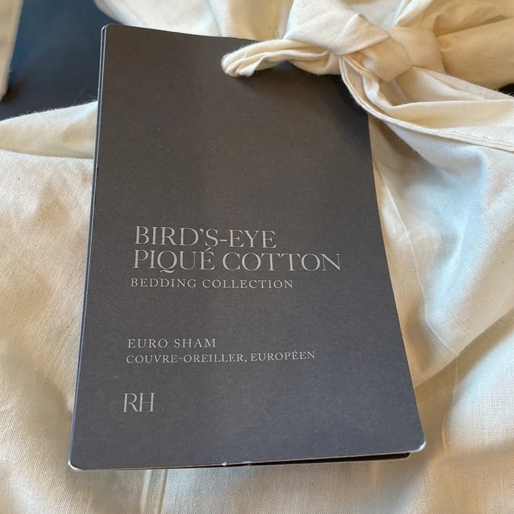 Restoration Hardware Bird’s-Eye Pique Euro Sham